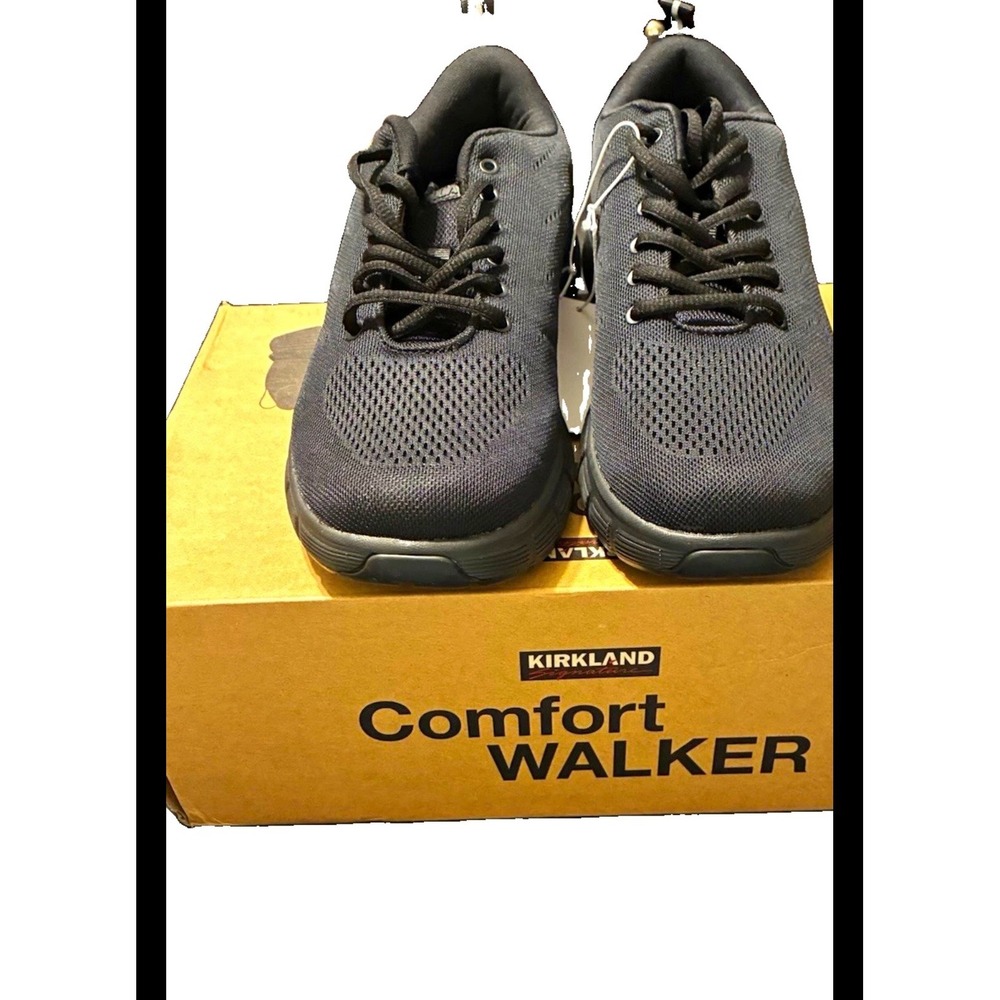 Kirkland Signature Comfort Walker Mens 9.5 Black Mesh Athletic Walking Shoes